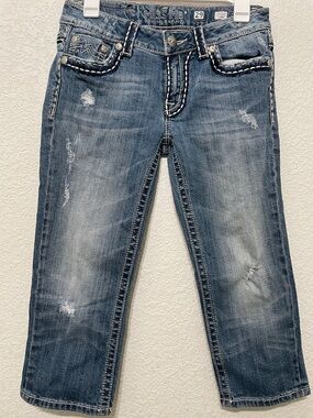 Miss Me Women's Irene Capri denim pants